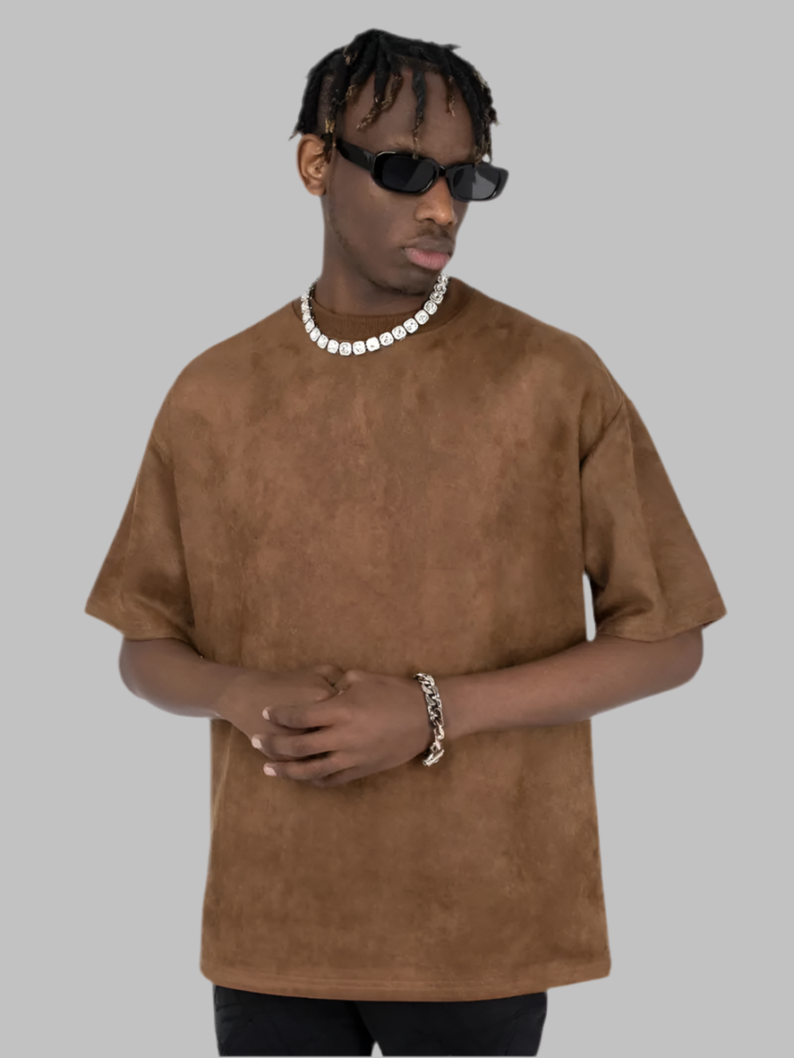 Suede T-shirt