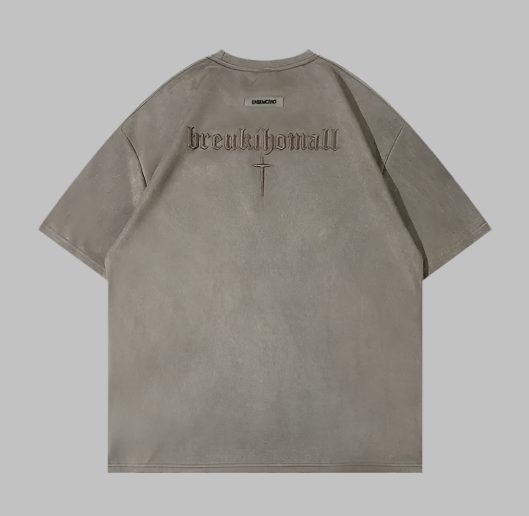 Classic Lettered Embroidery Men’s T-Shirt