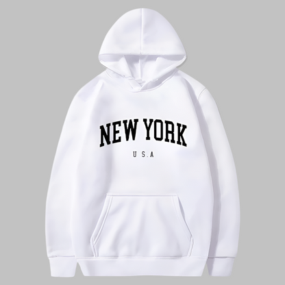 Printed Velvet Hoodie