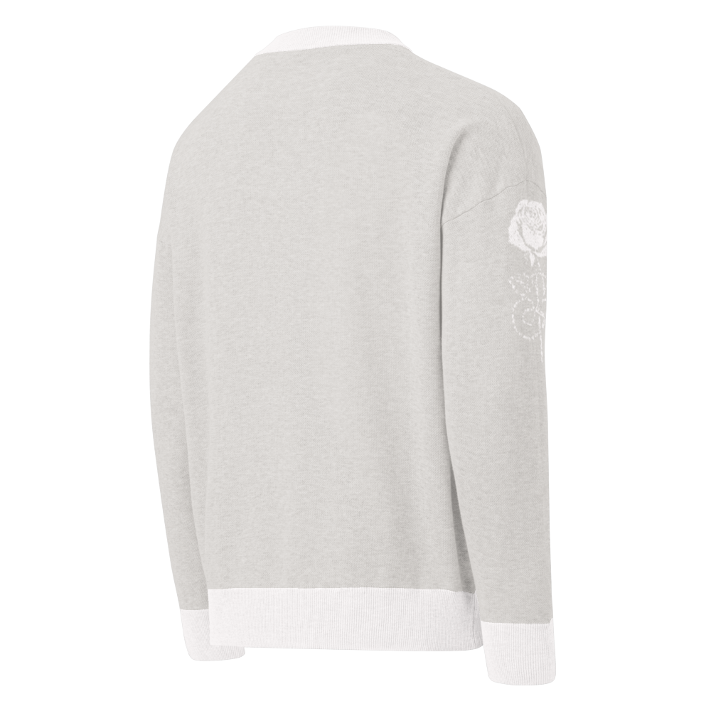 Unisex Relaxed Fit Knitted Crew Neck Sweater