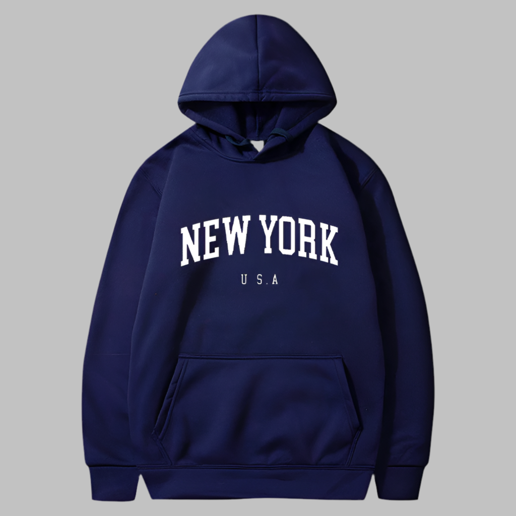 Printed Velvet Hoodie