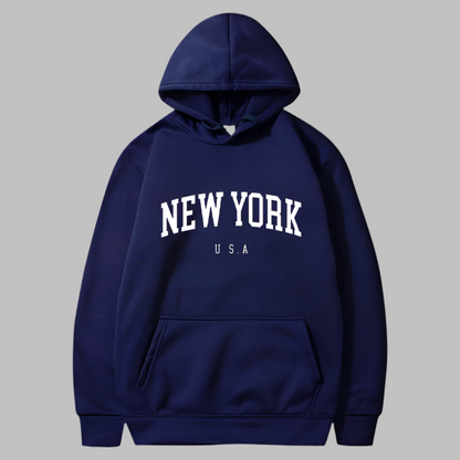 Printed Velvet Hoodie