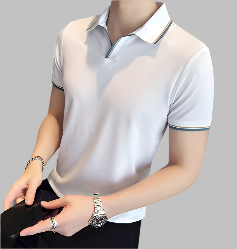 Buttonless Polo Shirt