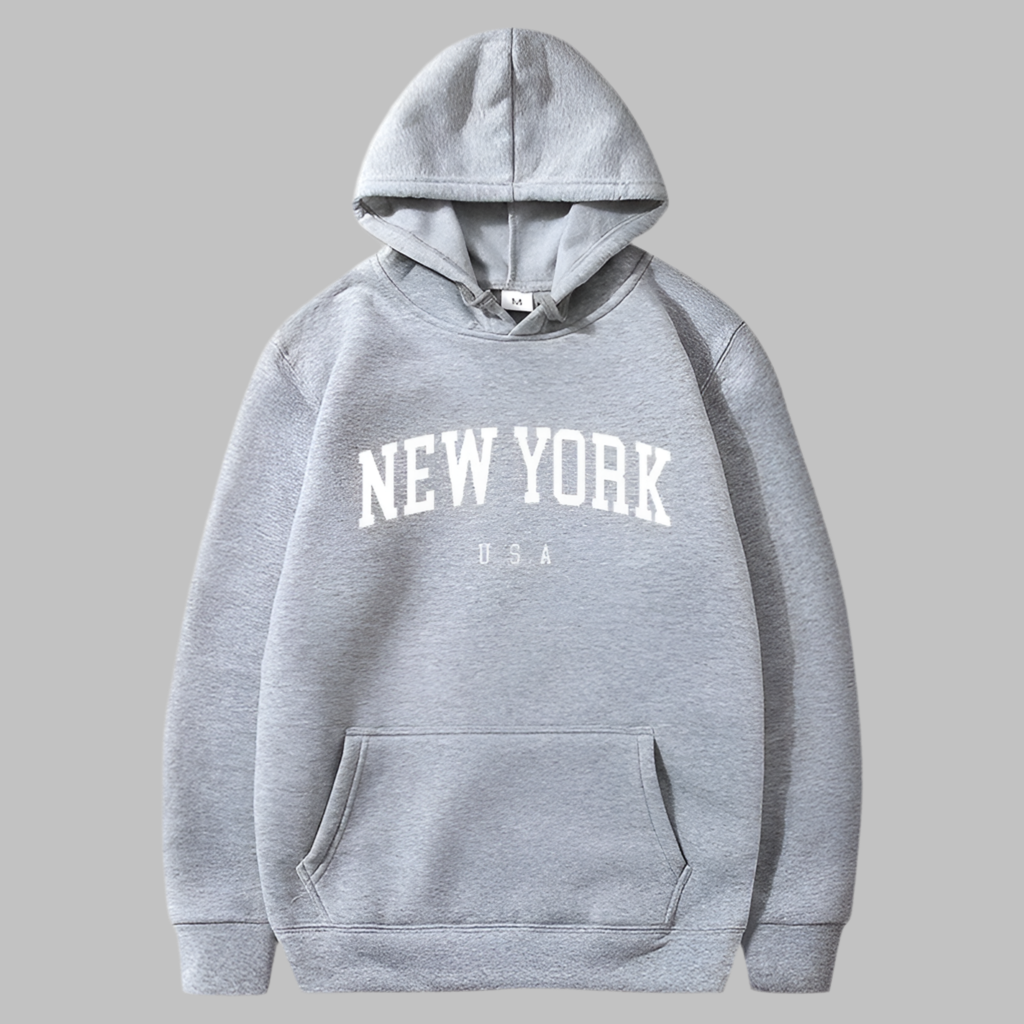 Printed Velvet Hoodie