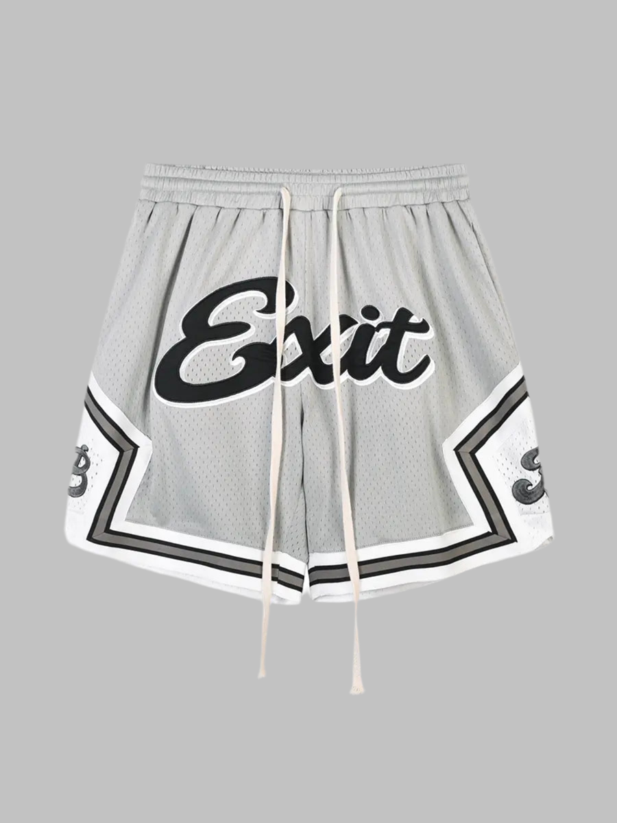 Embroidered Mesh Basketball Shorts