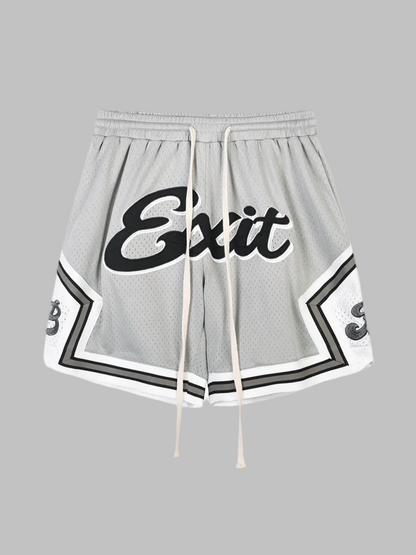Embroidered Mesh Basketball Shorts