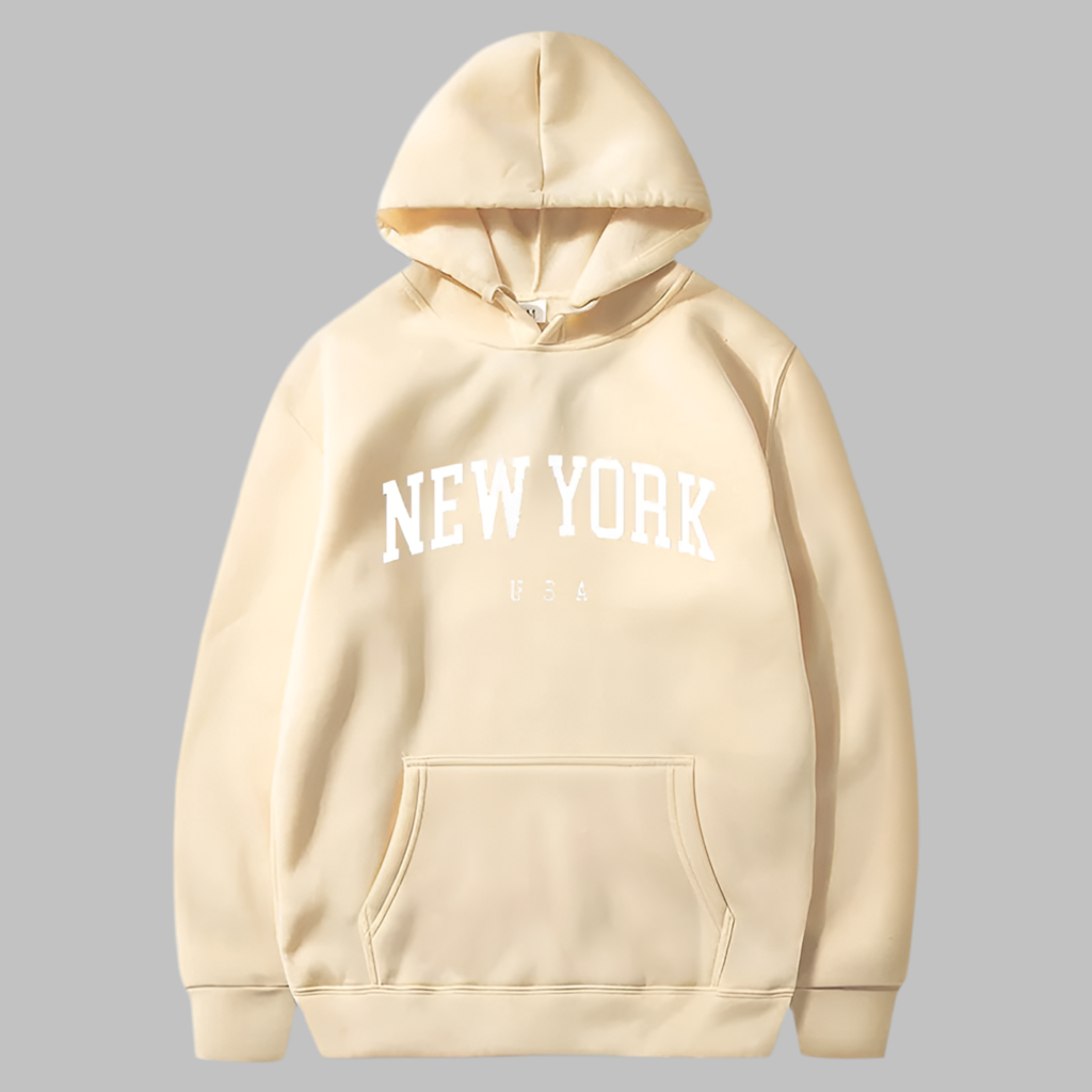 Printed Velvet Hoodie