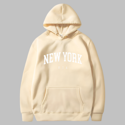 Printed Velvet Hoodie