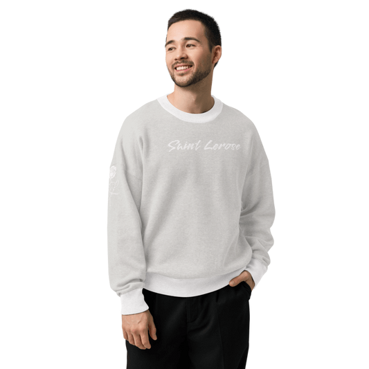 Unisex Relaxed Fit Knitted Crew Neck Sweater